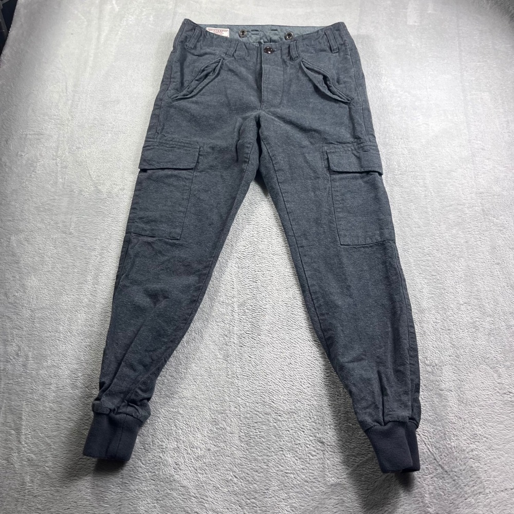 Wallace & Barnes J.Crew Fleece Flight Pants Mens 28 Charcoal Grey C8800 Joggers‎
